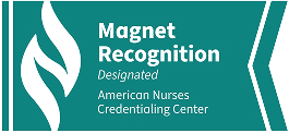 Magnet Recognition designation from the American Nurses Credentialing Center (ANCC) award badge
